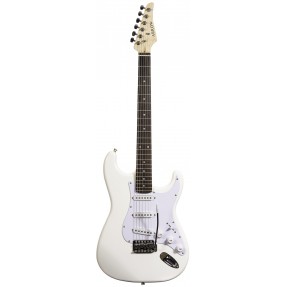 Arrow ST 111 Snow White Rosewood White - Gitara elektryczna - 1