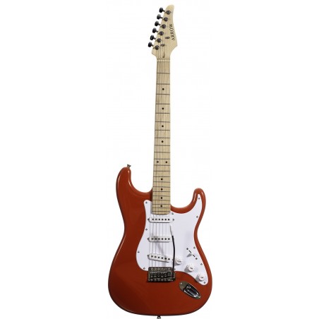 Arrow ST 111 Diamond Red Maple White - Gitara elektryczna - 1