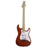 Arrow ST 111 Diamond Red Maple White - Gitara elektryczna - 1