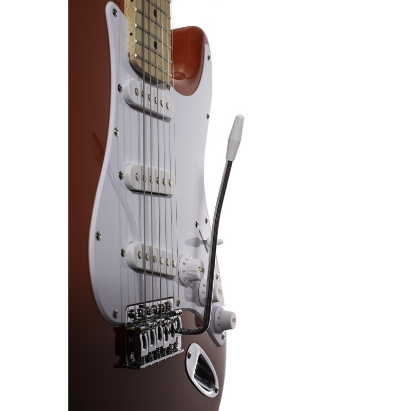 Arrow ST 111 Diamond Red Maple White - Gitara elektryczna - 3