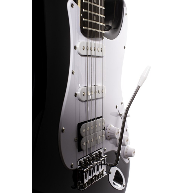 Arrow ST 111 Deep Black Rosewood White - Gitara elektryczna - 2