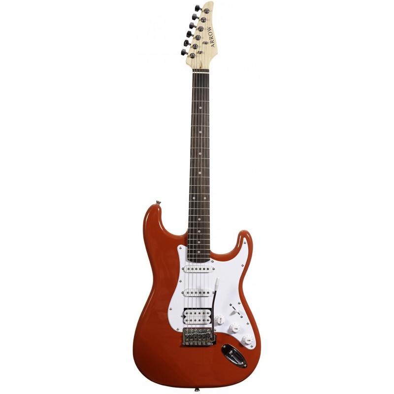 Arrow ST 211 Diamond Red Rosewood White - Gitara elektryczna - 1