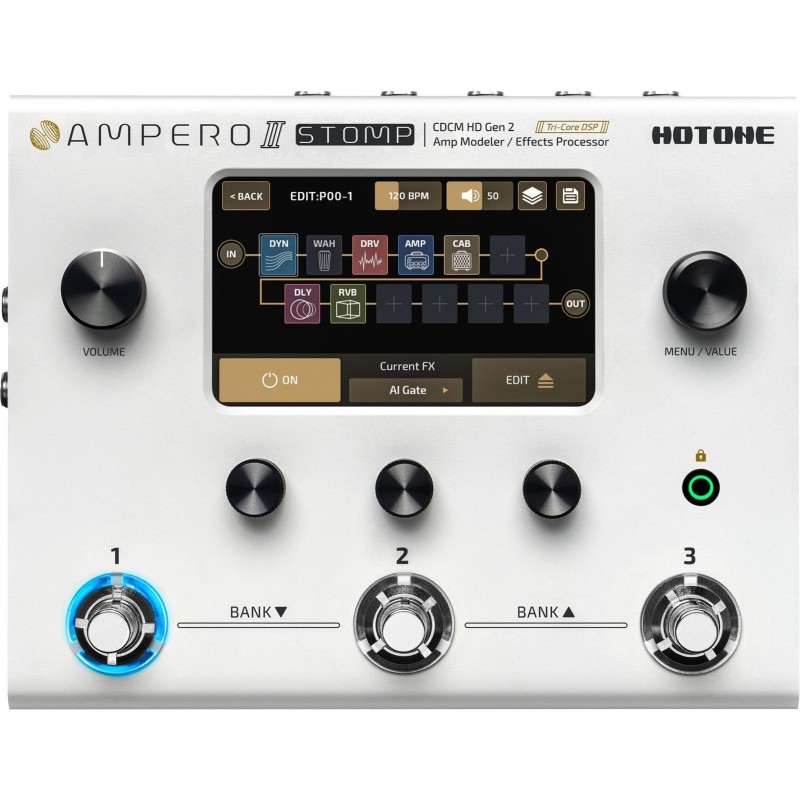 Hotone MP300 Ampero II Stomp - multiefekt gitarowy - 1