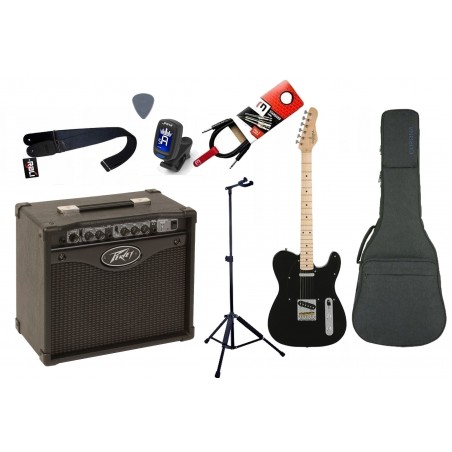 Gitara Elektryczna + Wzmacniacz 15W Kabel Zestaw 164 - 1