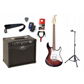 Gitara Elektryczna + Wzmacniacz 15W Kabel Zestaw 191 - 1