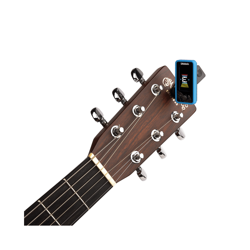 D'Addario Eclipse Headstock Tuner, Blue - stroik gitarowy - 4