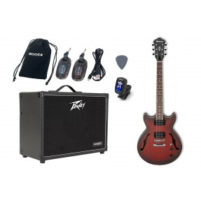 Gitara Elektryczna +Wzmacniacz 20W Zestaw Wireless 221 - 1