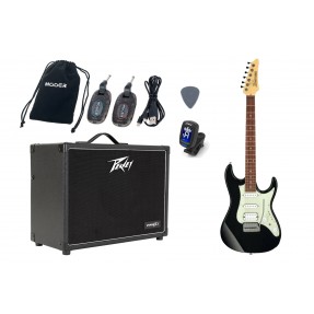 Gitara Elektryczna +Wzmacniacz 20W Zestaw Wireless 222 - 1