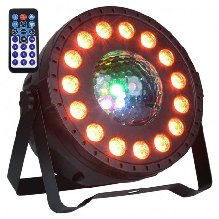 Light4Me Disco Flower Reflektor Efektowy Sceniczny LED PAR + Pilot - 1