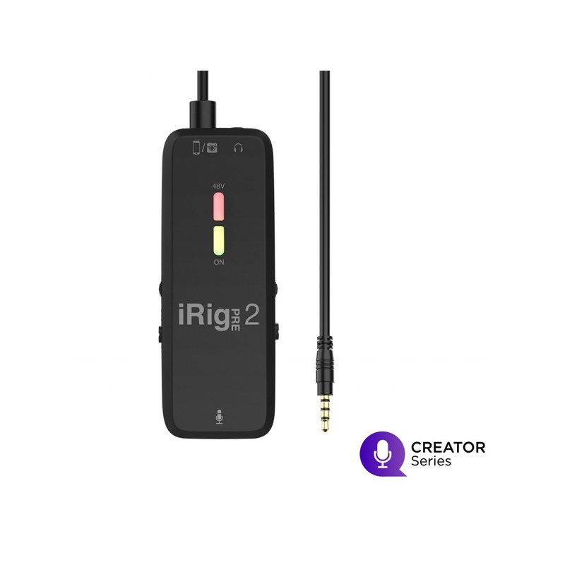 IK Multimedia iRig PRE 2 - Interfejs audio iOS Android DSLR - 2