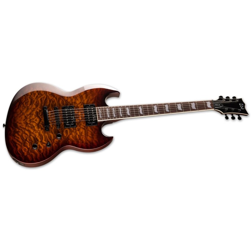 LTD VIPER-256 DBSB Dark Brown Sunburst - gitara elektryczna - 4