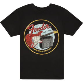 Fender 1946 Guitars & Amplifiers T-Shirt, Vintage Black, L -  koszulka L - 1
