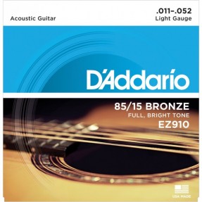D'Addario EZ910 85/15 Bronze 11-52 - Struny do gitary akustycznej