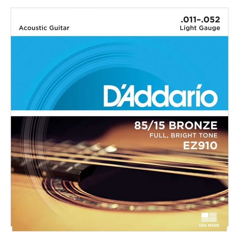 D'Addario EZ910 85/15 Bronze 11-52 - Struny do gitary akustycznej