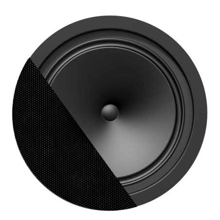 AUDAC CENA812/B SpringFit - głośnik sufitowy 8" 8Ω i 100V - wersja czarna - 1