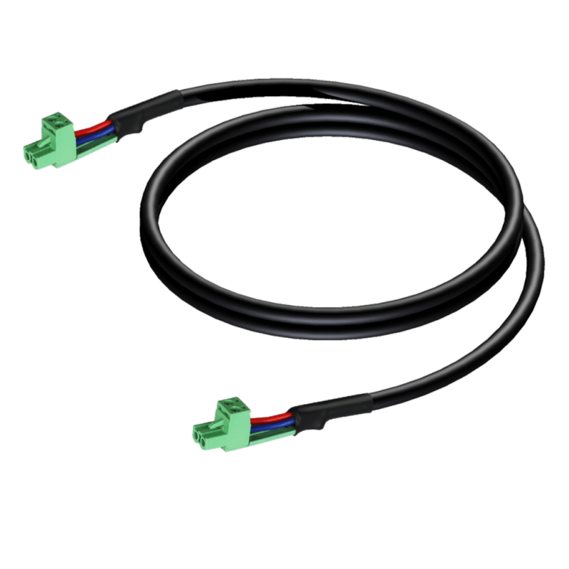 AUDAC CLA530/0.5 - kabel głośnikowy - listwa zaciskowa (2p - 5,08mm) 0,5 metra - 1