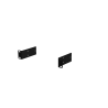 AUDAC MBS310 - zestaw do montażu w szafie rack dla obudów 1u w połowie przestrzeni rack - 1