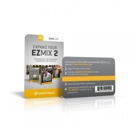 Toontrack EZmix Pack - Karta z kodem autoryzacji