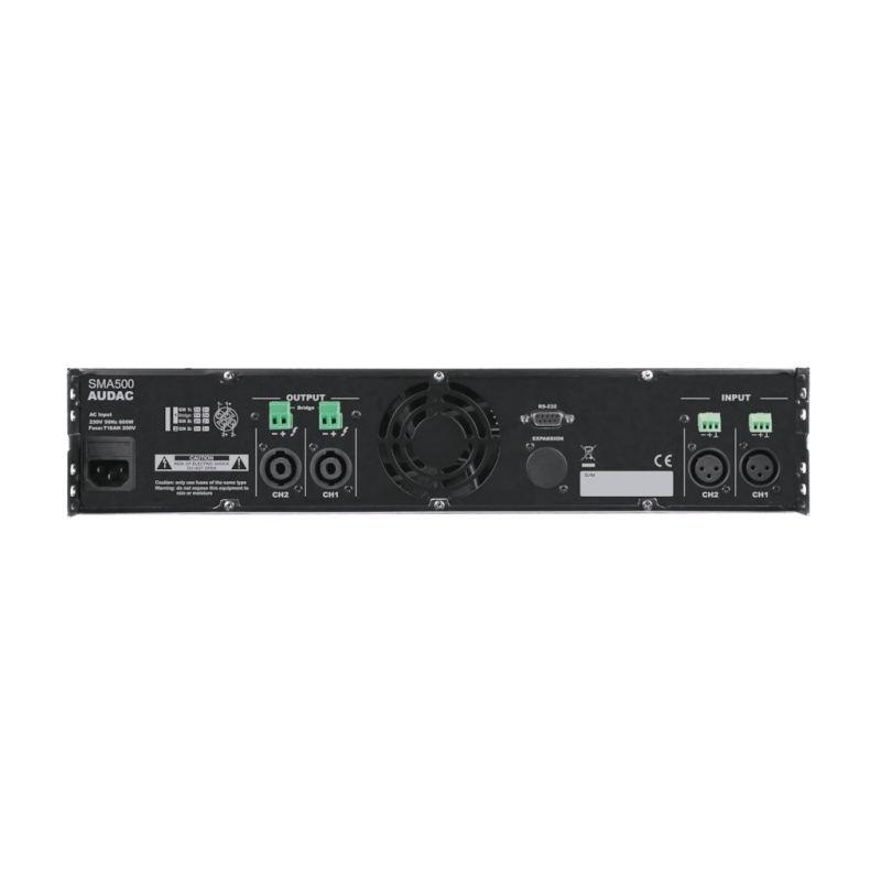 AUDAC SMA500 WaveDynamics - dwukanałowy wzmacniacz mocy 2 x 500W - 2 AUDAC SMA500 WaveDynamics - dwukanałowy wzmacniacz mocy 2 x 500W - 2