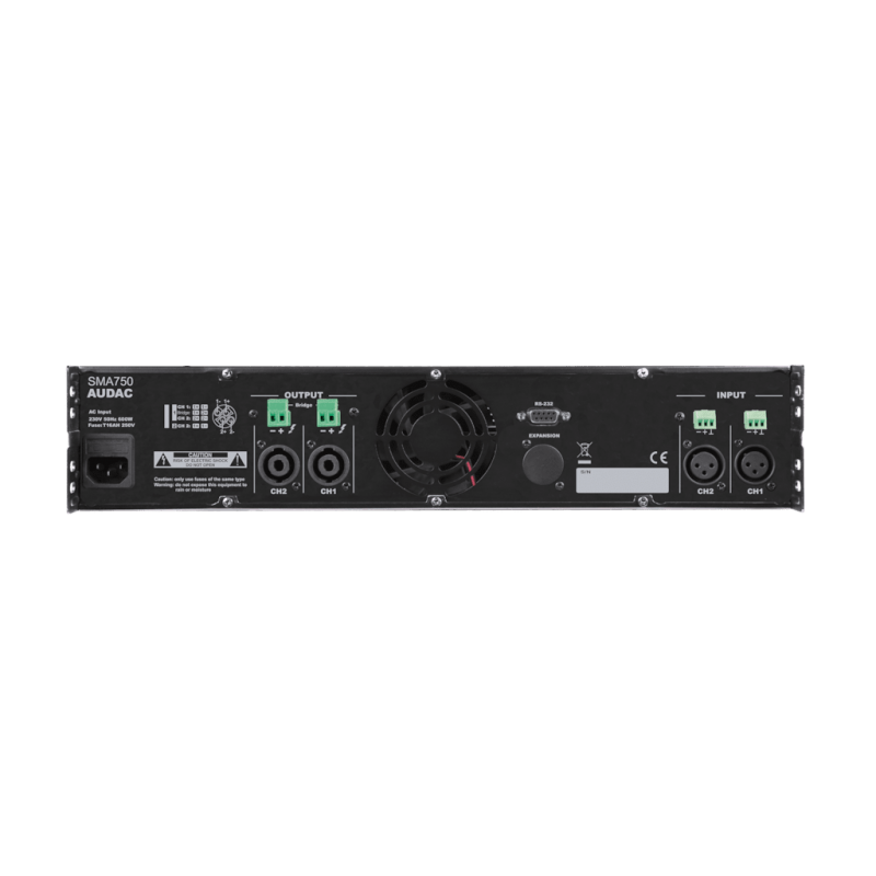 AUDAC SMA750 WaveDynamics - dwukanałowy wzmacniacz mocy 2 x 750W - 2 AUDAC SMA750 WaveDynamics - dwukanałowy wzmacniacz mocy 2 x 750W - 2