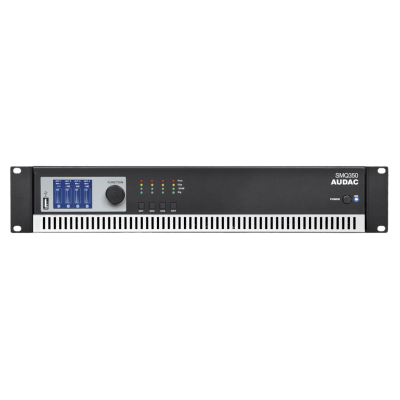 AUDAC SMQ350 WaveDynamics - czterokanałowy wzmacniacz mocy 4 x 350W - 1