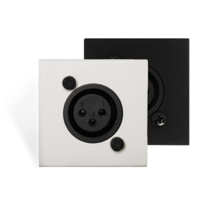 AUDAC WMI16/B - wejście mikrofonowe ścienne (45 x 45 mm) - RJ45 - wersja czarna - 1