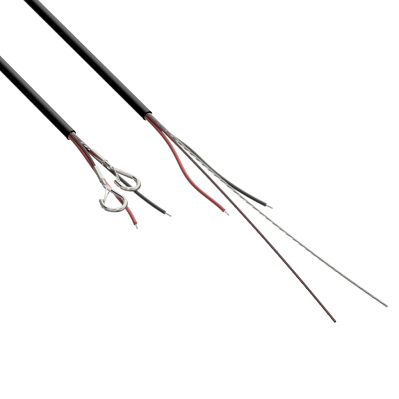 AUDAC DSC35/B - kabel przyłączeniowy z podwójnym rdzeniem stalowym, karabińczykiem i otwartymi końcówkami - 3,5 metra - wersja c AUDAC DSC35/B - kabel przyłączeniowy z podwójnym rdzeniem stalowym, karabińczykiem i otwartymi końcówkami - 3,5 metra - wersja c