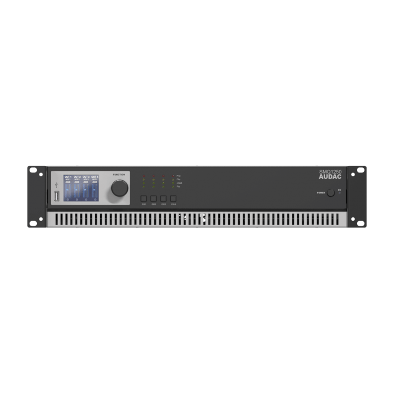 AUDAC SMQ1250 WaveDynamics - czterokanałowy wzmacniacz mocy 4 x 1250W - 1 AUDAC SMQ1250 WaveDynamics - czterokanałowy wzmacniacz mocy 4 x 1250W - 1