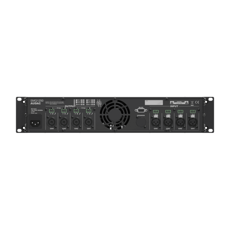 AUDAC SMQ1250 WaveDynamics - czterokanałowy wzmacniacz mocy 4 x 1250W - 2 AUDAC SMQ1250 WaveDynamics - czterokanałowy wzmacniacz mocy 4 x 1250W - 2