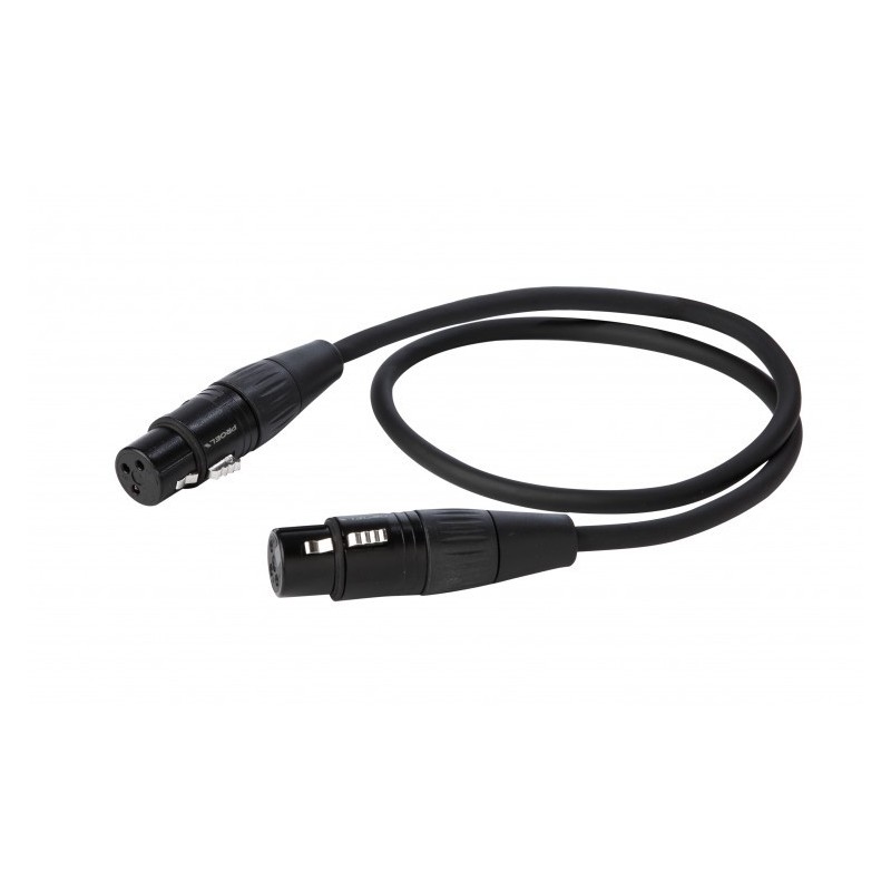 Proel CHLP340LU015 - Kabel XLR F - XLR F 0,15m Proel CHLP340LU015 - Kabel XLR F - XLR F 0,15m