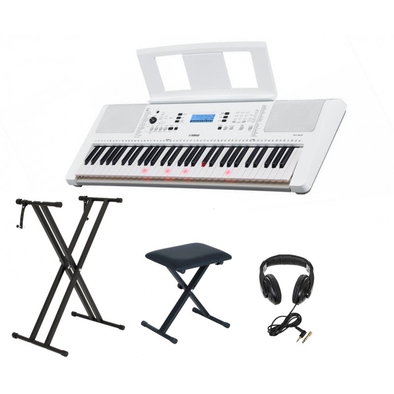 Keyboard Yamaha EZ-300 +Statyw +Ława +Słuchawki - 1
