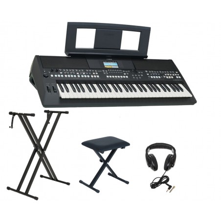Keyboard Yamaha PSR-SX600 +Statyw +Ława +Słuchawki - 1