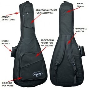 Ever Play 613W BK - Pokrowiec na gitarę akustyczną 4sls4