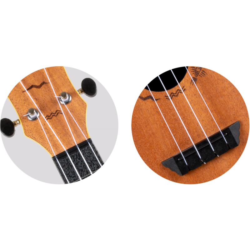 Flight TUC-53 MAH - ukulele koncertowe z pokrowcem - 5