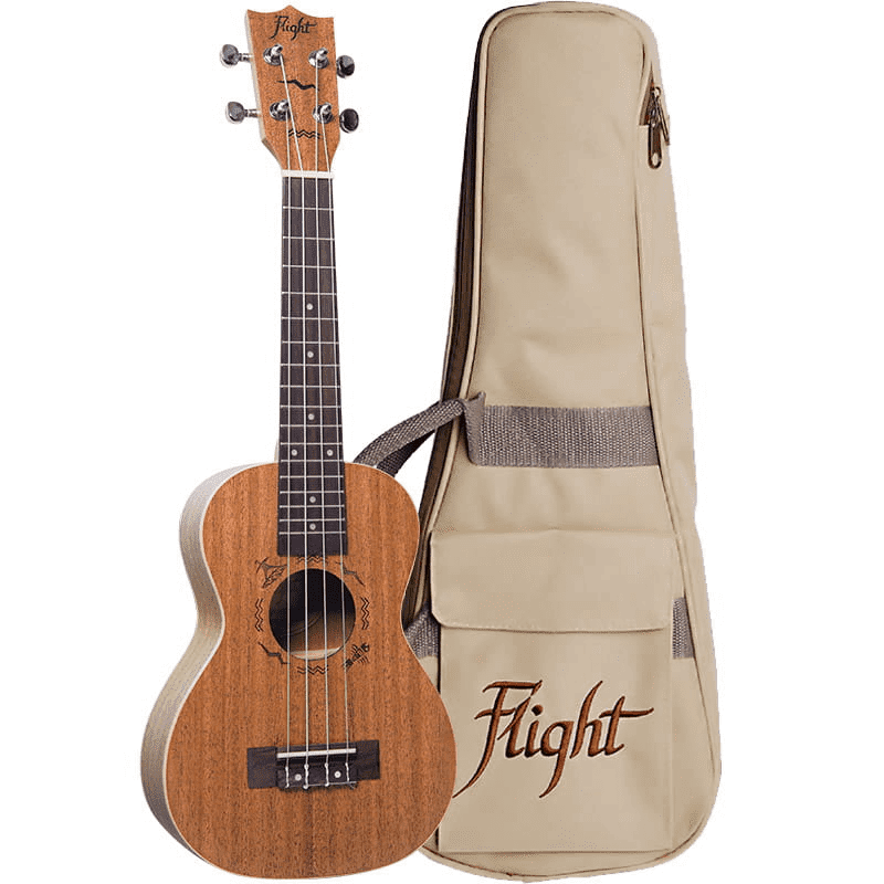 Flight DUC373 MAH - ukulele koncertowe z pokrowcem - 1