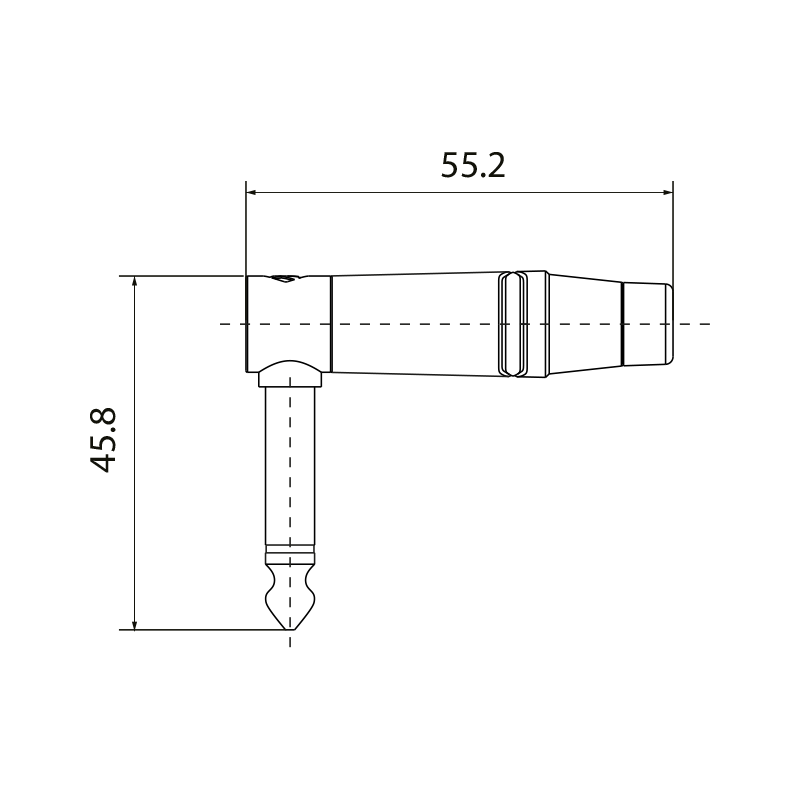 Roxtone RJ2RPP-NS-BN - Wtyk typu Jack 6.3mm mono - 2