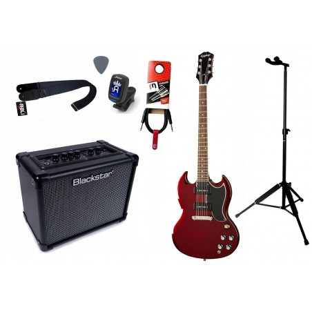 Gitara Elektryczna + Wzmacniacz 10W Kabel Zestaw 481 - 1