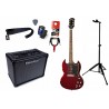 Gitara Elektryczna + Wzmacniacz 10W Kabel Zestaw 481 - 1 Gitara Elektryczna + Wzmacniacz 10W Kabel Zestaw 481 - 1