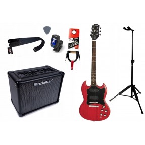 Gitara Elektryczna + Wzmacniacz 10W Kabel Zestaw 484 - 1