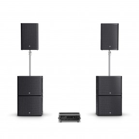 LD Systems STINGER G3 IMPACT SET - 2 x 15" pasywna kolumna głośnikowa + 4 x 18" pasywny subwoofer + zestaw rack z końcówką mocy