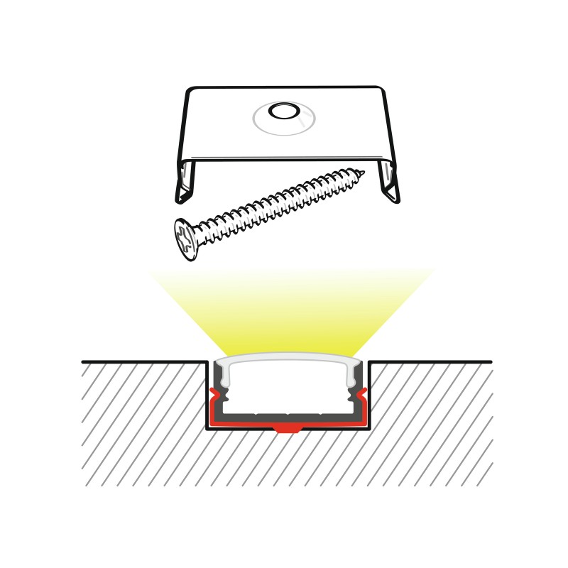 EUROLITE Mounting Bracket for U-Profil 20mm Metal - 3