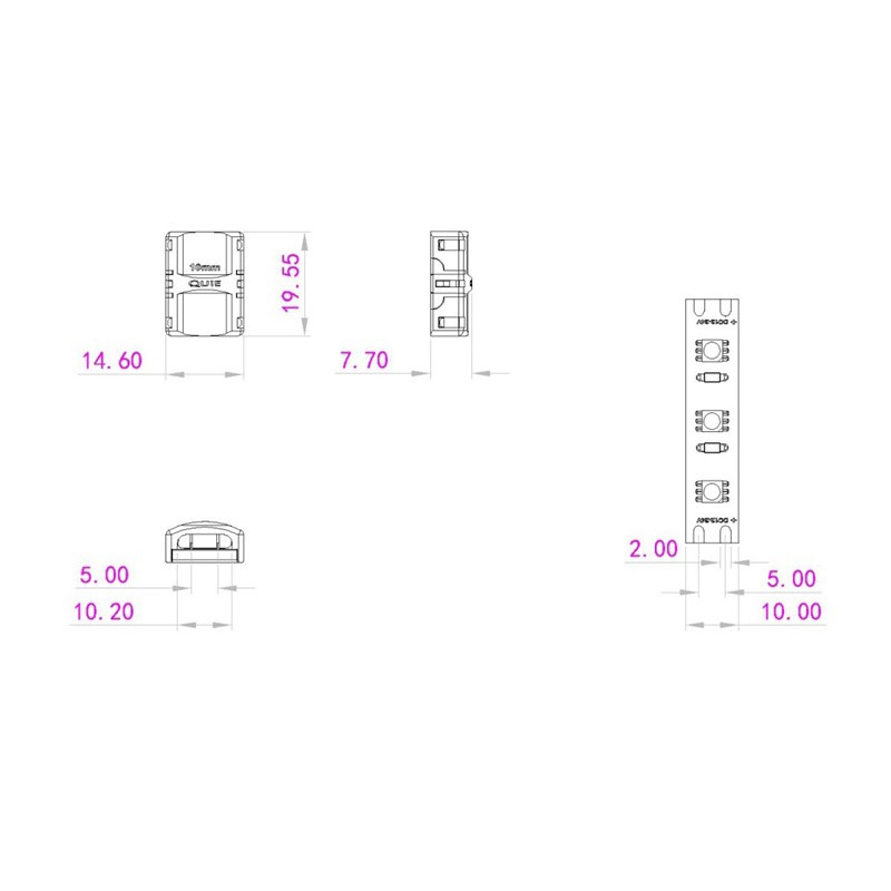 EUROLITE LED Strip Connector 2Pin 10mm - 3