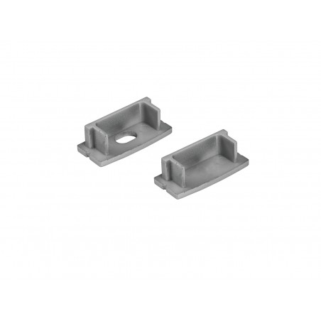EUROLITE End Caps for U-Profil 20mm silver - 1