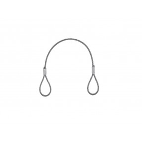 EUROLITE Steel Rope (FC) 400x3mm silver without quick link - 1