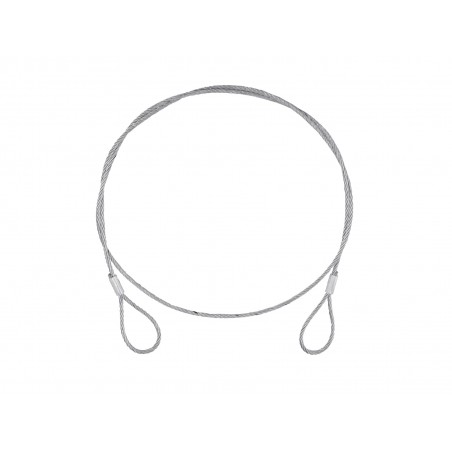 EUROLITE Steel (SC) Rope 900x4mm silver without quick link - 1