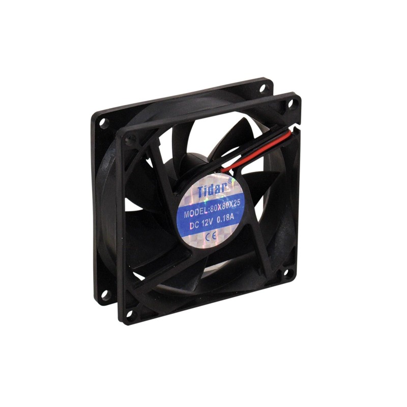 EUROLITE BF-12 Axial Fan 12V 80x80x25mm 45mł/h - 2 EUROLITE BF-12 Axial Fan 12V 80x80x25mm 45mł/h - 2