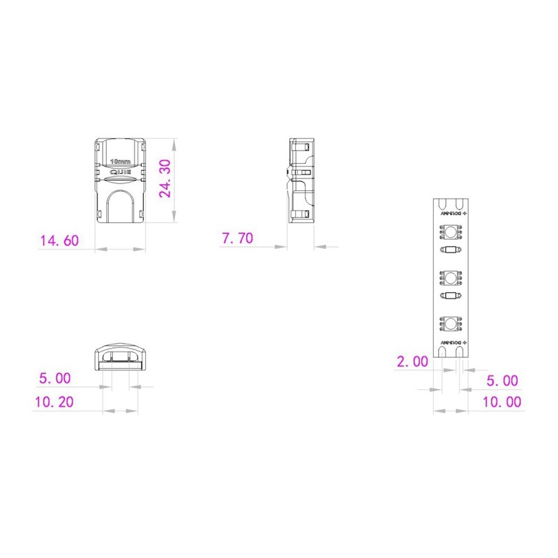 EUROLITE LED Strip flexible Connector 2Pin 10mm - 4