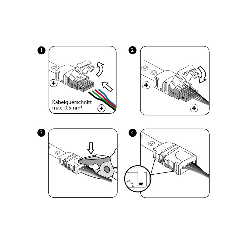 EUROLITE LED Strip flexible Connector 4Pin 10mm - 3