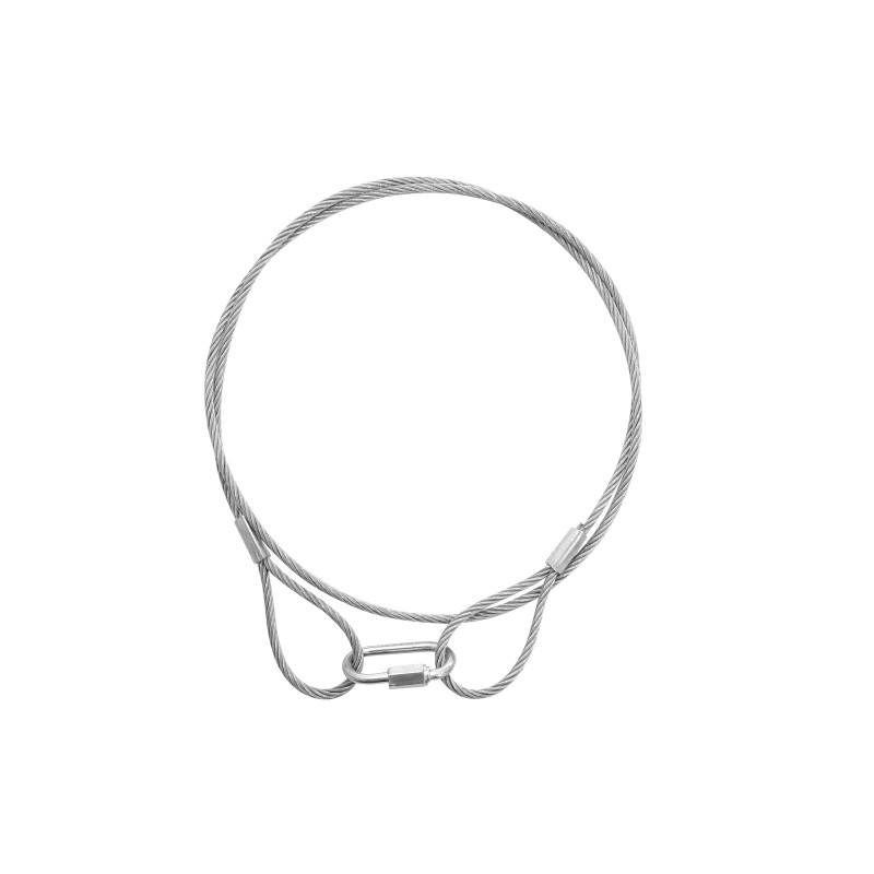 EUROLITE Steel Rope (SC) 900x3mm silver - 1 EUROLITE Steel Rope (SC) 900x3mm silver - 1
