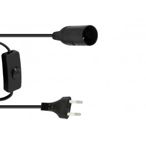 EUROLITE E-27 Socket Power Cable, Plug, Switch - 1